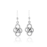 Spiral Celtic Contemporary Silver Earrings TER1316 - Jewelry
