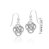 Spiral Celtic Contemporary Silver Earrings TER1318 - Jewelry