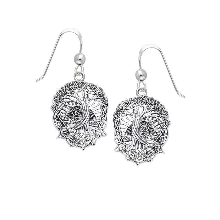 Get the look of extraordinary ~ Sterling Silver Jewelry Tree of Life Earrings TER1367 - Jewelry