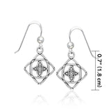 Mandala Sterling Silver Earrings TER1395 - Jewelry