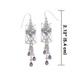 Rose Heart Earrings TER146 - Jewelry