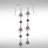 Celtic Trinity Knot Silver Triquetra Earrings TER150 - Jewelry