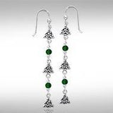 Celtic Trinity Knot Silver Triquetra Earrings TER150 - Jewelry