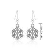 Snowflake Sterling Silver Earrings TER1500 - Jewelry