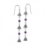 Celtic Trinity Knot Silver Triquetra Earrings TER150