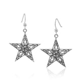 Celtic Knot The Star Silver Earrings TER1546 - Jewelry