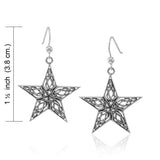 Celtic Knot The Star Silver Earrings TER1546 - Jewelry