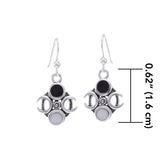 Lunar Cycle Silver Earrings TER1562 - Jewelry