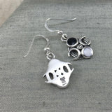 Lunar Cycle Silver Earrings TER1562 - Jewelry