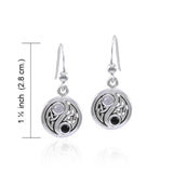 Celtic Triquetra Yin Yang Earrings TER1568 - Jewelry