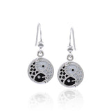 Koi Fish Yin Yang Silver Earrings TER1591