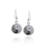 Koi Fish Yin Yang Silver Earrings TER1591 - Jewelry