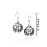 Winged The Star Silver Earrings TER1592 - Jewelry