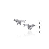 Humpback Whale Post Earrings TER1606 - Jewelry