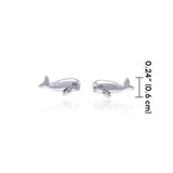 Whale Post Earrings TER1607 - Jewelry