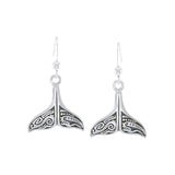 Whale Tail Aboriginal Sterling Silver Earrings TER1610 - Jewelry