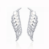 Giant Kelp Sterling Silver Earrings with Pearl TER1675 - Jewelry