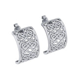 Celtic Knotwork Sterling Silver Post Earring TER1698 - Jewelry