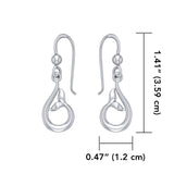 Sterling Silver Wrapping Whale Tail Earrings TER1726 - Jewelry