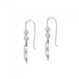 Sea Turtle with Star Silver Earrings TER1735 - Jewelry