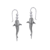 Small Whale Shark Silver Hook Earrings TER1745 - Jewelry