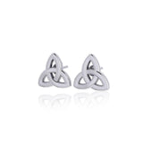 Trinity Knot Silver Post Earrings TER1747