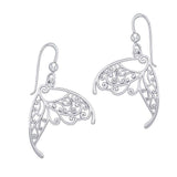 Butterfly Wing Silver Earrings TER1783 - Jewelry