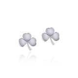 Small Shamrock Silver post Earrings TER1808