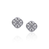 Celtic Knotwork Silver Post Earrings TER1812