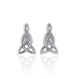 Celtic Knotwork Silver Post Earrings TER1813 - Jewelry