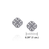 Celtic Knot Silver Post Earrings TER1815 - Jewelry