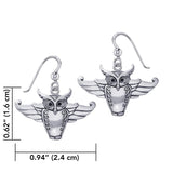 Cari Buziak Owl Silver Earrings TER1823 - Jewelry