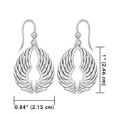 Sterling Silver Angel Wings Earrings TER1828 - Jewelry
