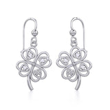 Lucky Four Leaf Clover Silver Earrings TER1842 - Jewelry