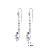 Celtic Trinity Rose Silver Earrings TER1851 - Jewelry