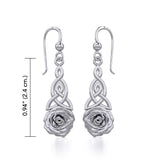 Celtic Trinity Rose Silver Earrings TER1851 - Jewelry