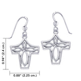 Celtic Knotwork Silver Earrings TER1853 - Jewelry