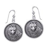 Wonderful Wolf Sterling Silver Earrings TER1894 - Jewelry