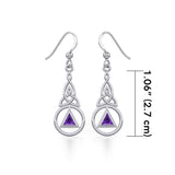 Celtic Recovery Earrings with Gemstone TER1956 - Jewelry