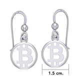 Bitcoin Sterling Silver Small Earrings TER1957 - Jewelry