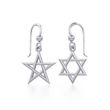 The Star Star Of David Earrings TER198 - Jewelry