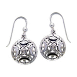 Sun Fire Moon Sterling Silver Earrings TER200