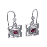 Muladhara Root Chakra Sterling Silver Earrings TER2039 - Jewelry