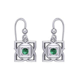 Muladhara Root Chakra Sterling Silver Earrings TER2039 - Jewelry