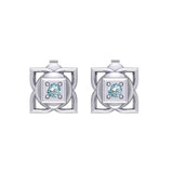Muladhara Root Chakra Sterling Silver Post Earrings TER2040 - Jewelry