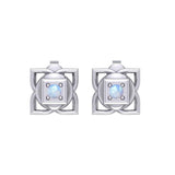 Muladhara Root Chakra Sterling Silver Post Earrings TER2040 - Jewelry