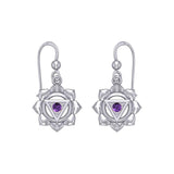 Manipura Solar Plexus Chakra Sterling Silver Earrings TER2044 - Jewelry