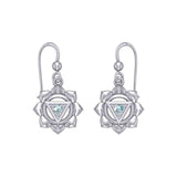 Manipura Solar Plexus Chakra Sterling Silver Earrings TER2044 - Jewelry