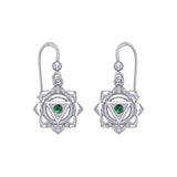 Manipura Solar Plexus Chakra Sterling Silver Earrings TER2044 - Jewelry