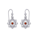 Manipura Solar Plexus Chakra Sterling Silver Earrings TER2044 - Jewelry